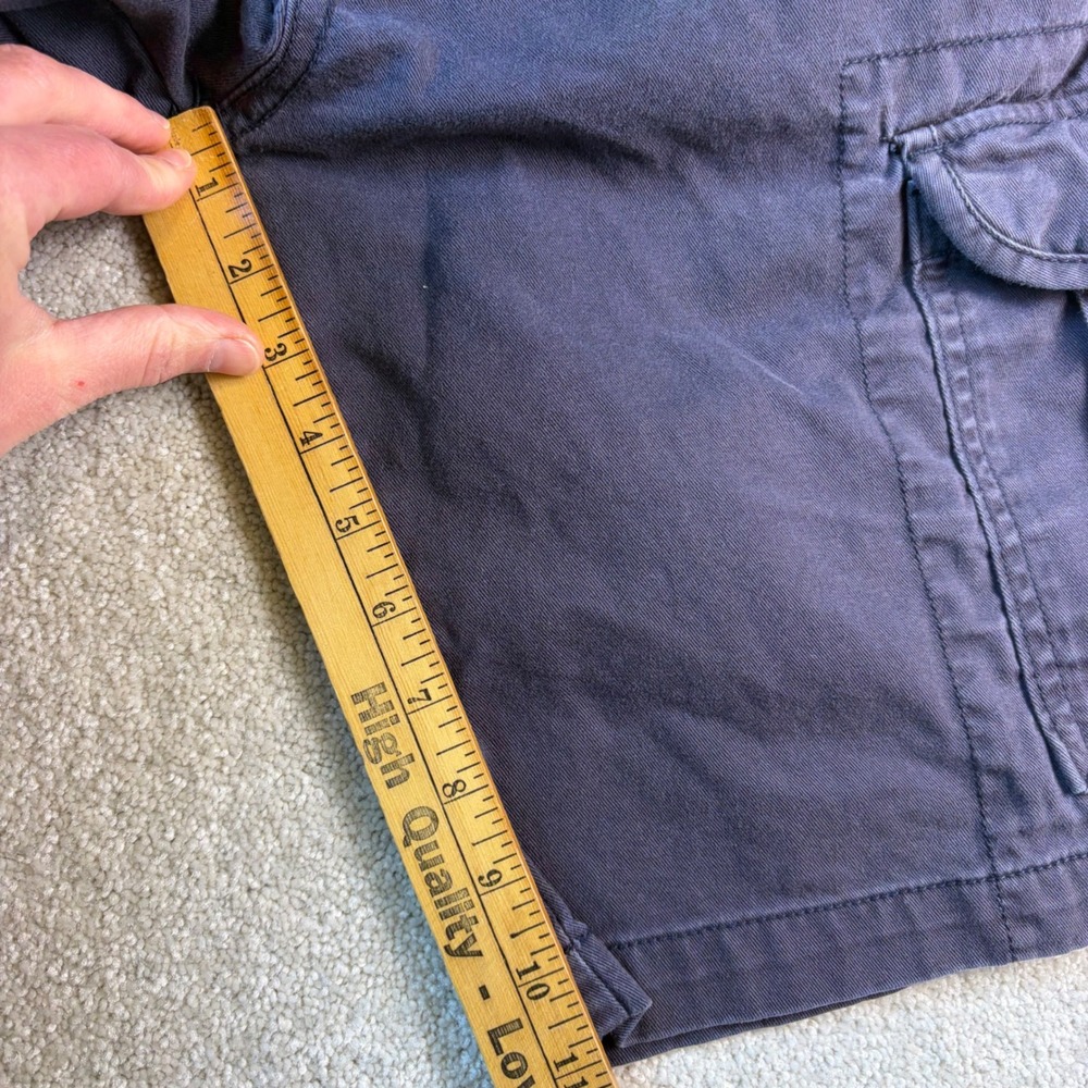 Unionbay Plugg Cargo Shorts Mens 34 Blue Tan Plaid Lot x2 Utility Distressed - Picture 4 of 8